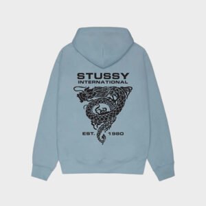 stussy dragon slate hoodie