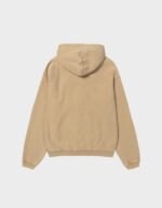 stussy faded graphic washed beige zip hoodie