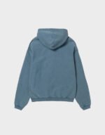 stussy faded graphic washed navy zip hoodie