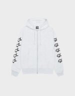 stussy speedway zip ash heather hoodie