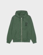 stussy stock link pigment dyed zip hoodie