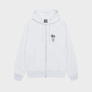 stussy swim out zip ash heather hoodie
