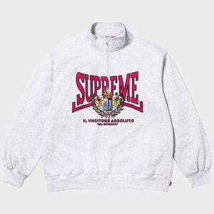 supreme crest applique ash grey jacket