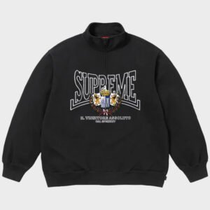 supreme crest applique black jacket
