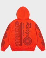supreme knowledge reigns orange hoodie
