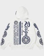 supreme knowledge reigns white hoodie