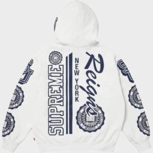 supreme knowledge reigns white hoodie