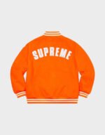 supreme new era mlb orange varsity jacket