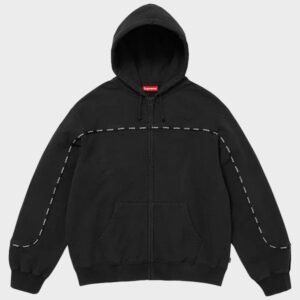 supreme piping zip up hoodie