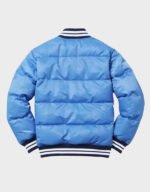 supreme puffy varsity blue jacket
