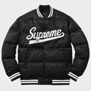 supreme puffy varsity jacket