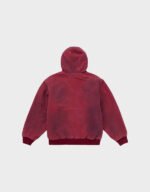 supreme reflective arc hooded red jacket