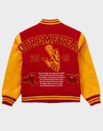 supreme team s letterman red jacket