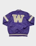 washington huskies legacy purple satin jacket
