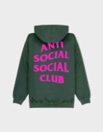 anti social social club forest green hoodie