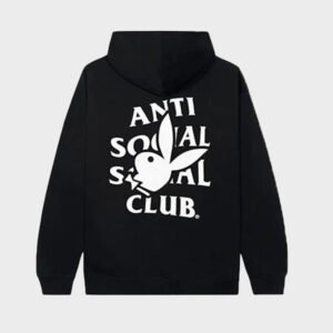 anti social social club playboy bunny logo hoodie