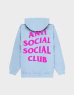 anti social social club sky blue hoodie