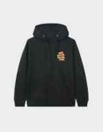 anti social social club x popcorn black hoodie