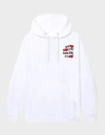 assc x comme des garcons white hoodie