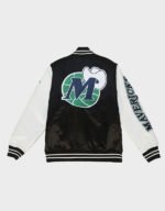 origins dallas mavericks black and white satin jacket