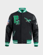 philadelphia eagles best of classic varsity jacket