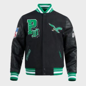 philadelphia eagles best of classic varsity jacket