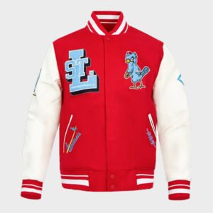 st. louis cardinals rib varsity jacket