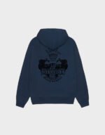 stussy built to last navy hoodie