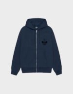 stussy built to last navy zip hoodie