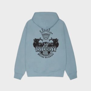 stussy built to last slate hoodie