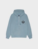 stussy built to last slate zip hoodie