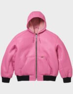 supreme x schott shearling hooded work jacket