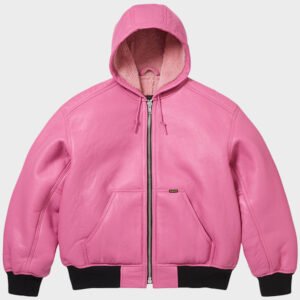 supreme x schott shearling hooded work jacket