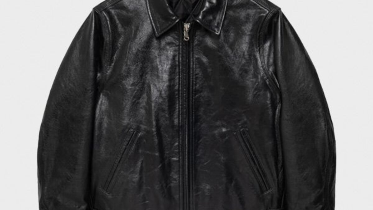 Stussy Leather Garage Jacket Black - Get Now