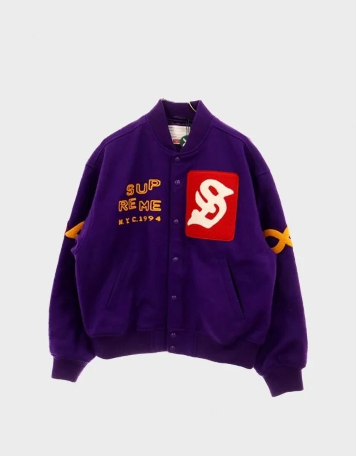 Supreme Tourist Varsity Jacket - Purple